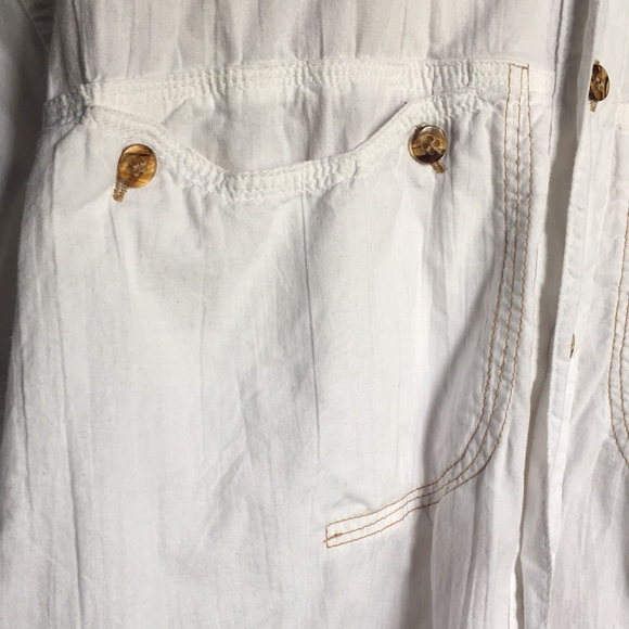 Men’s FLUID White Cotton Button Down - Picture 4 of 16